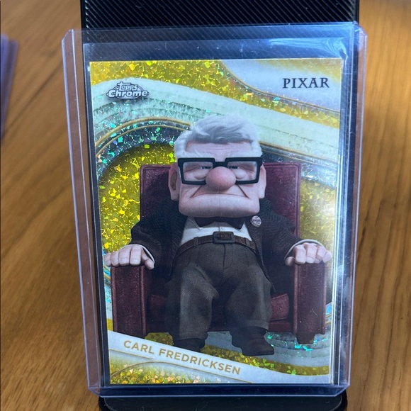 Topps Other - Pixar Disney Topps Chrome Carl Fredricksen Trading Card gold 173